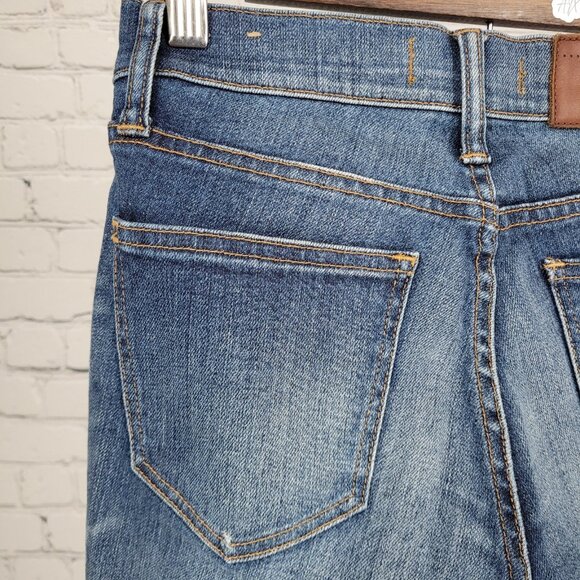 Madewell Blue Skinny Skinny Distressed Low Rise Stretch Jeans Size 26 (26x28) - Picture 11 of 13